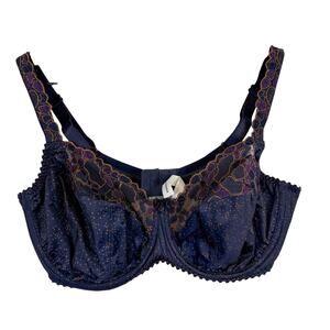 PrimaDonna Deauville Full Cup Bra Navy Blue Purple - 38D